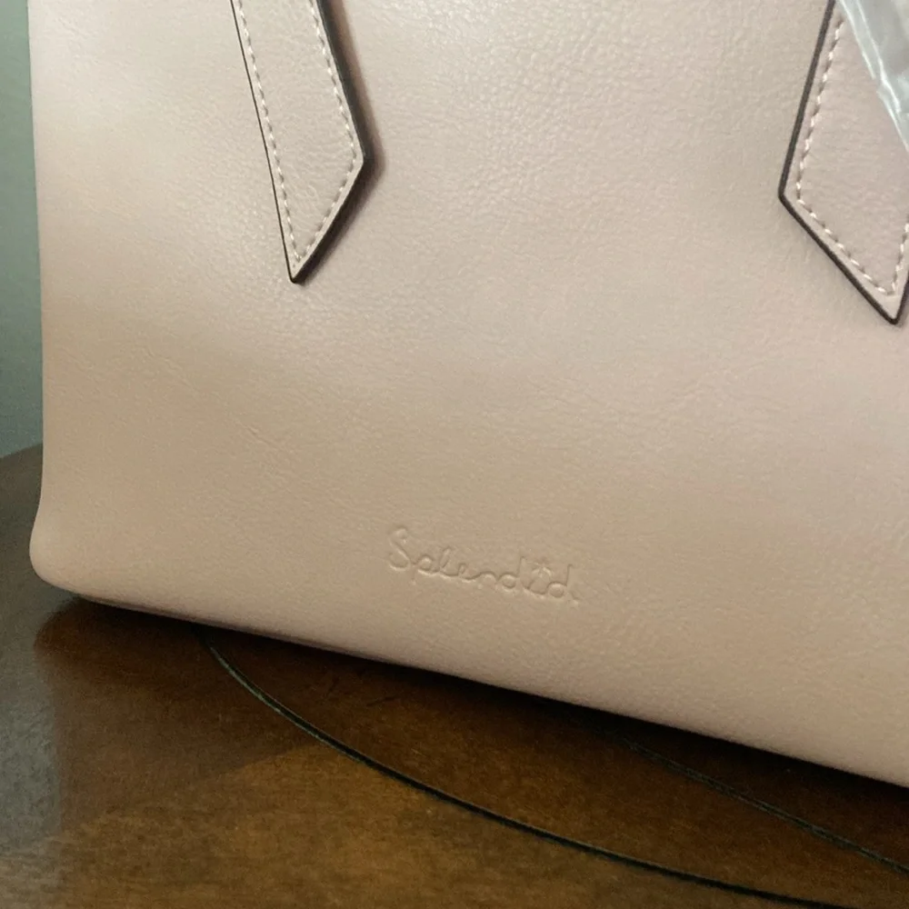 Splendid Blush Rose Leather Satchel Handbag NWT 🌹 - Picture 10 of 11